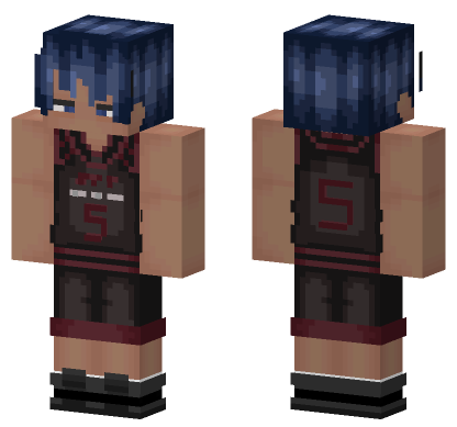 Aomine Daiki KnB Minecraft Bedrock skin