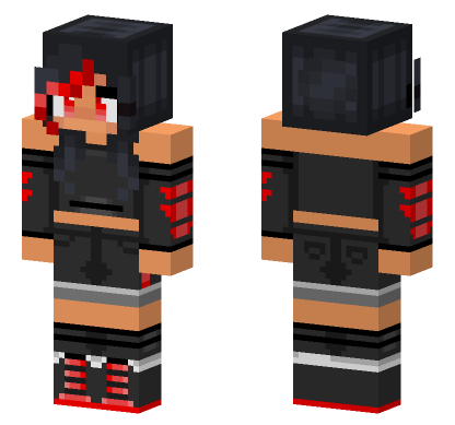 Aphmau Blood Ultima Outfit Minecraft Bedrock skin