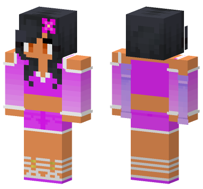 Aphmau Chill Day Minecraft Bedrock skin