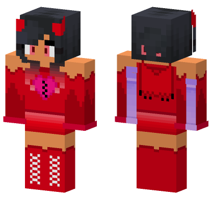 Aphmau Demon Skin Minecraft Bedrock skin