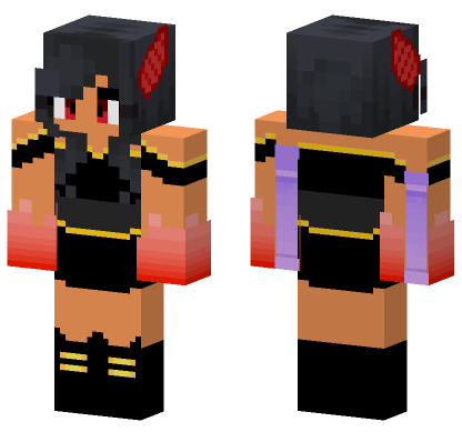Aphmau Demon To Be V2 Minecraft Bedrock skin
