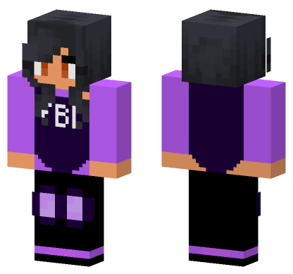 Aphmau FBI Agent Minecraft Bedrock skin