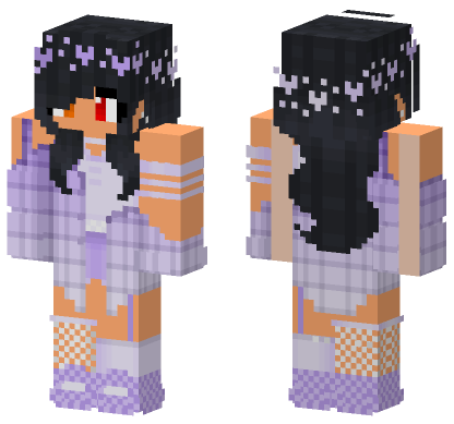 Aphmau Flower Crown Minecraft Bedrock skin