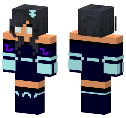Aphmau Hacker Skin Minecraft Bedrock skin