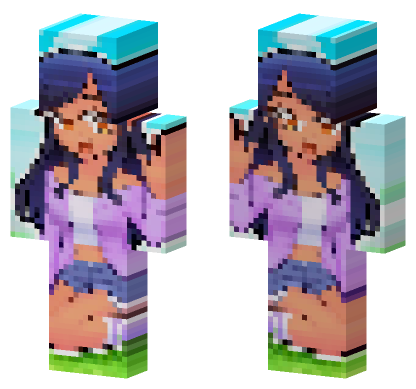 Aphmau HD Avatar Art Minecraft Bedrock skin