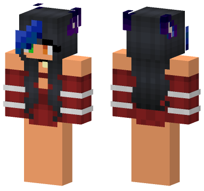 Aphmau Part Evil Part Normal Minecraft Bedrock skin