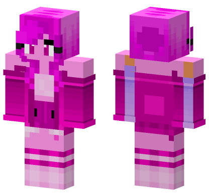 Aphmau Pink Touch Minecraft Bedrock skin