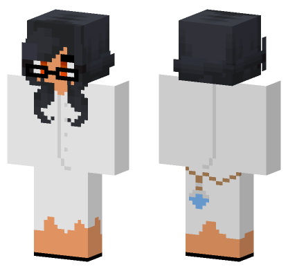 Aphmau Scientist Skin Minecraft Bedrock skin