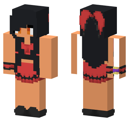 Aphmau Vulcan Prep Cheerleader Minecraft Bedrock skin