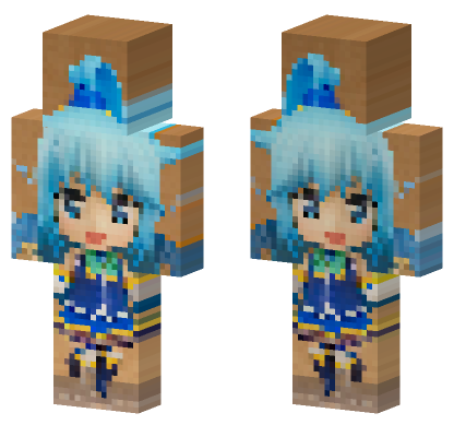 Aqua 5679130 Minecraft Bedrock skin