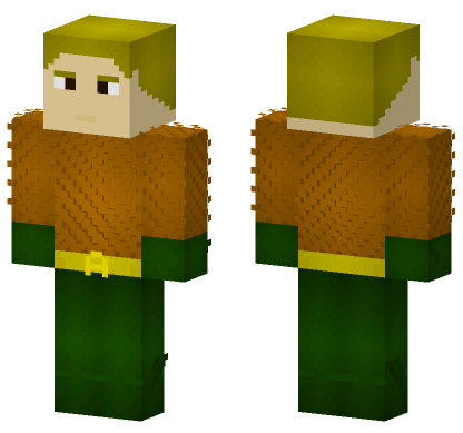 Aquaman DC Comics Minecraft Bedrock skin