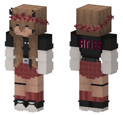 Aries Girl Minecraft Bedrock skin