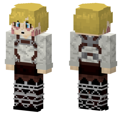 Armin Arlert After Titan Transformation Minecraft Bedrock skin