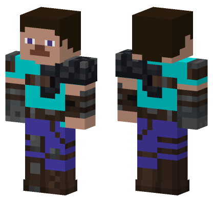 Armored Plastic Steve Minecraft Bedrock skin