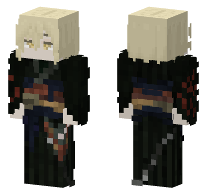 Arthur Kimono Horns Minecraft Bedrock skin