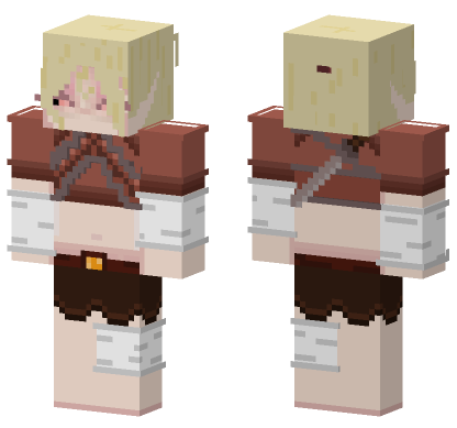 Ash Elf OC Minecraft Bedrock skin