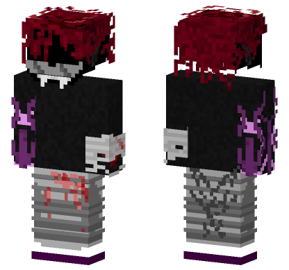 Aslfirst Red Demon Minecraft Bedrock skin