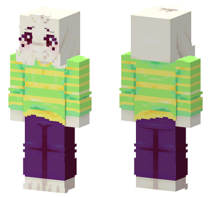 Asriel Undertale Skin Minecraft Bedrock skin
