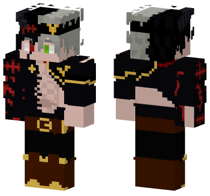 Asta Controlled Black Form Minecraft Bedrock skin