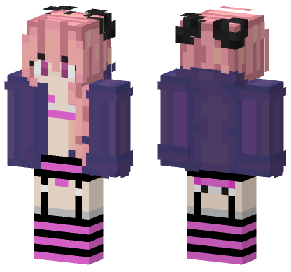 Astolfo Anime Girl Minecraft Bedrock skin