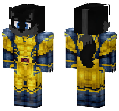 Astro Fox Wolverine Minecraft Bedrock skin