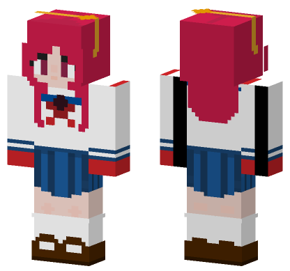 Athena Asamiya Skin Minecraft Bedrock skin