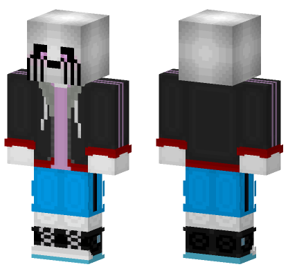 Aublackfire Sans Minecraft Bedrock skin