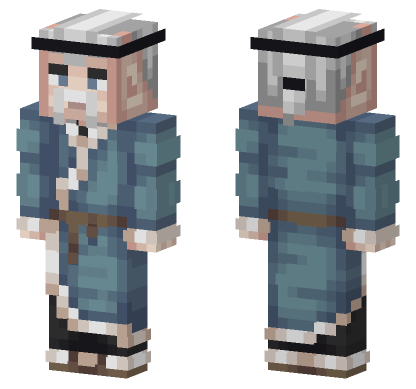 Aurelios Blue Outfit Minecraft Bedrock skin