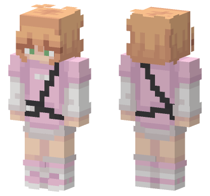 Ava Pink Outfit Minecraft Bedrock skin