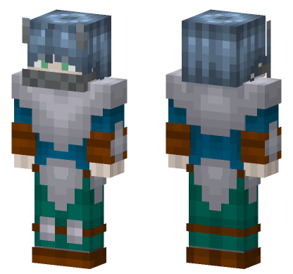 Axia Blue Outfit Minecraft Bedrock skin