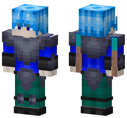 Axia Blue Outfit Minecraft Bedrock skin