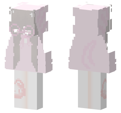 Axoltl Hello Kitty Girl Minecraft Bedrock skin