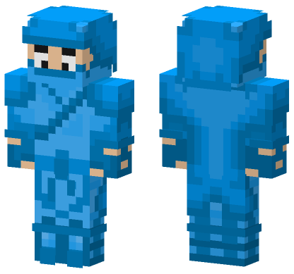 Azure Blue Skin Minecraft Bedrock skin