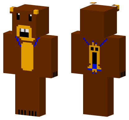 Baaren Shicka Open Mouth Minecraft Bedrock skin