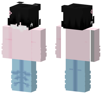 Baby Pink Boy Skin Minecraft Bedrock skin