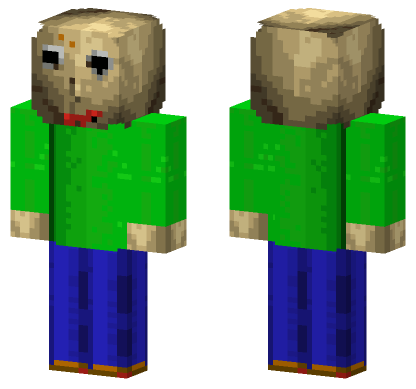 Baldi Basics Skin Minecraft Bedrock skin