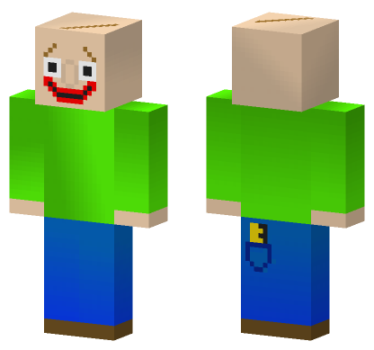 Baldi Happy Minecraft Bedrock skin