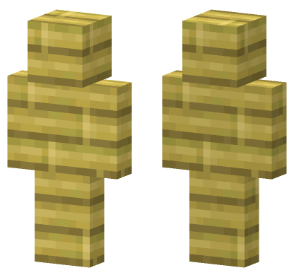 Bamboo Planks Outfit Minecraft Bedrock skin