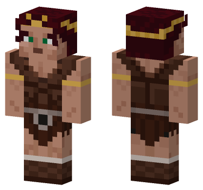 Barbarian Woman Minecraft Bedrock skin