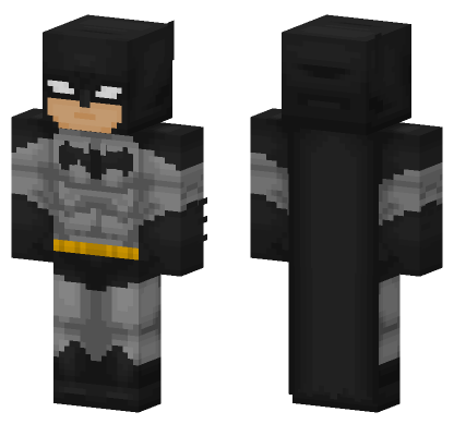Batman Black Grey Wing Minecraft Bedrock skin