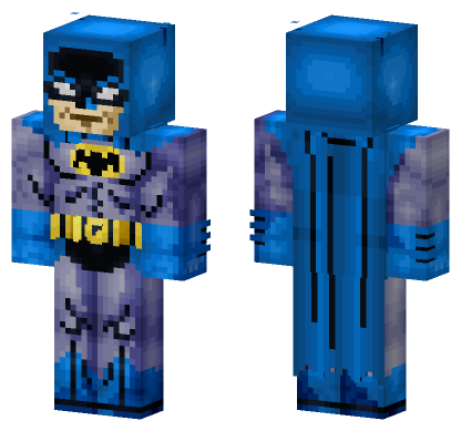Batman Blue Amp Gray Batsuit Minecraft Bedrock skin