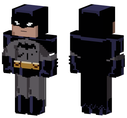 Batman Bruce Wayne Justice League Minecraft Bedrock skin