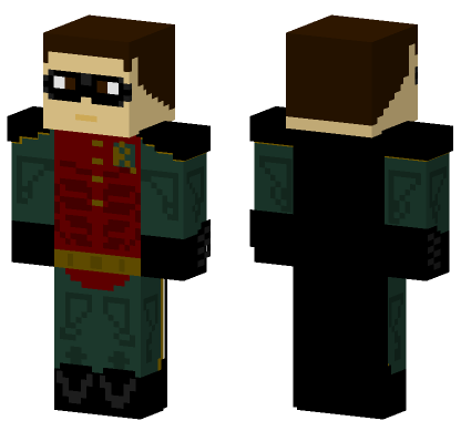 Batman Forever Robin Minecraft Bedrock skin