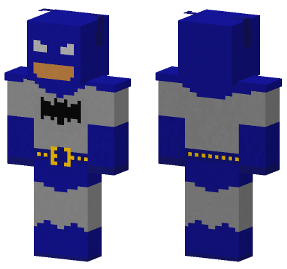 Batman Retro Minecraft Bedrock skin