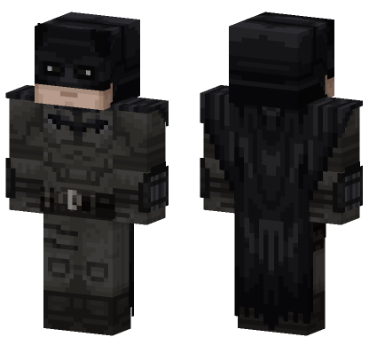 Batman Robert Pattinson Minecraft Bedrock skin
