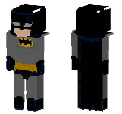 Batman Suit Minecraft Bedrock skin