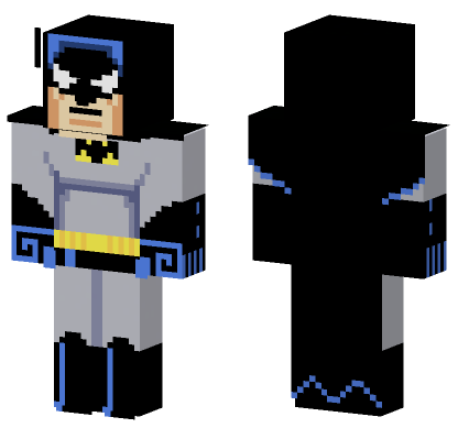 Batman Suit Minecraft Bedrock skin