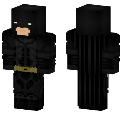 Batman The Dark Knight Minecraft Bedrock skin