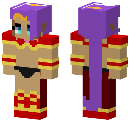 Battle Armor Shantae Minecraft Bedrock skin