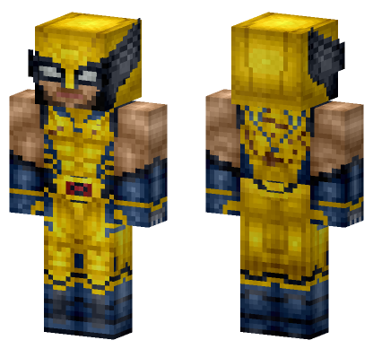 Battle Damaged Wolverine Minecraft Bedrock skin